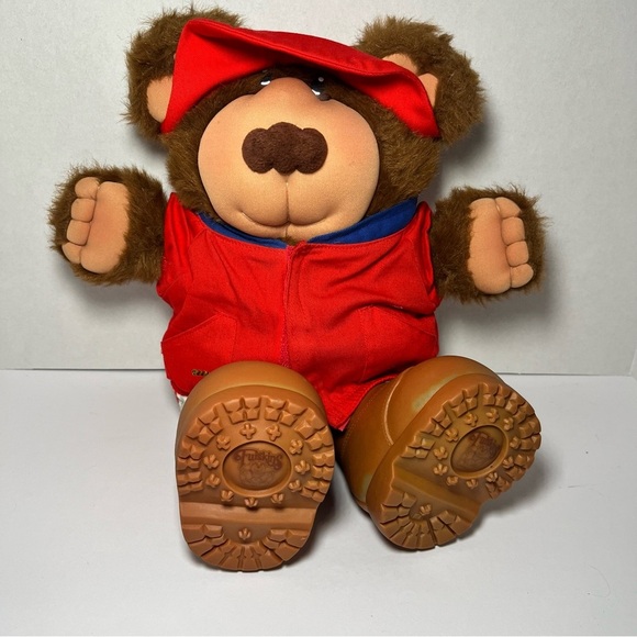 Vintage 1985 Furskin Bear Spitball in Baseball Outfit by Coleco 16 Inch Stuffed - Picture 1 of 12